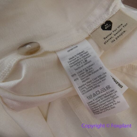 New! Madewell Linen-Cotton Princess-Seamed Midi‎ Dress, size XXS - Picture 11 of 13